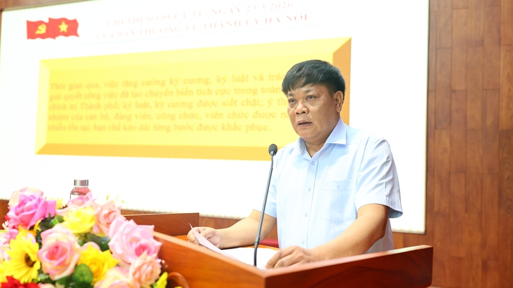 QUÁN TRIỆT, TRIỂN KHAI CÁC VĂN BẢN MỚI CỦA BAN THƯỜNG VỤ THÀNH ỦY HÀ NỘI VÀ TUYÊN DƯƠNG, KHEN THƯỞNG 41 CÁN BỘ, CÔNG CHỨC, VIÊN CHỨC, LAO ĐỘNG HỢP ĐỒNG HOÀN THÀNH XUẤT SẮC NHIỆM VỤ THÁNG 3/2026- Ảnh 1.