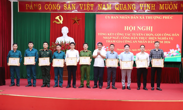Xã Thượng Phúc tổng kết công tác tuyển chọn, gọi công dân nhập ngũ năm 2026- Ảnh 4.