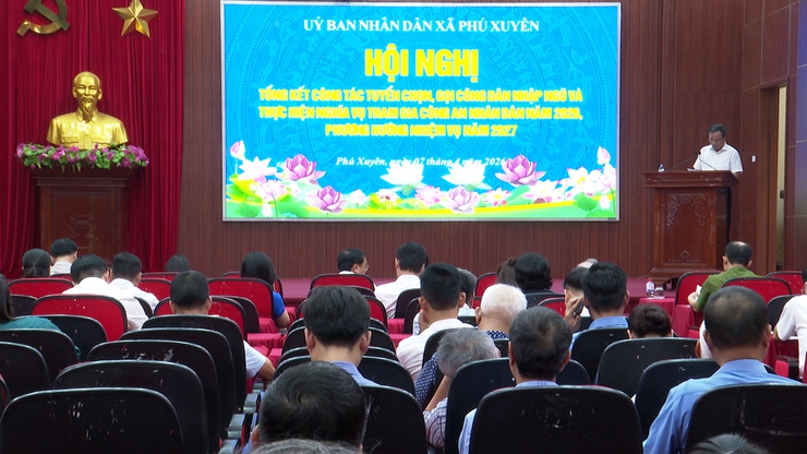 Xã Phú Xuyên tổ chức Hội nghị tổng kết công tác tuyển chọn, gọi công dân nhập ngũ và thực hiện nghĩa vụ Công An nhân dân năm 2026; phương hướng nhiệm vụ năm 2027- Ảnh 7.