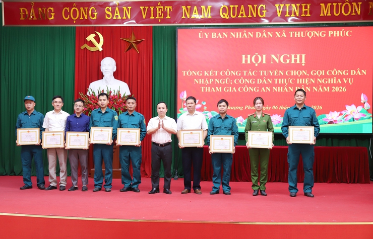Xã Thượng Phúc tổng kết công tác tuyển chọn, gọi công dân nhập ngũ năm 2026- Ảnh 5.