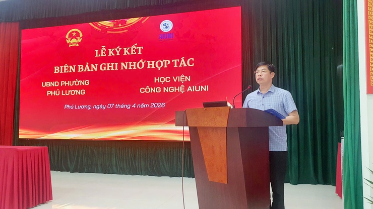 Phường Phú Lương tập huấn ứng dụng trí tuệ nhân tạo, ký kết hợp tác đào tạo chuyển đổi số- Ảnh 1.
