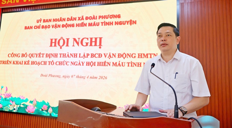 Thành lập Ban chỉ đạo vận động hiến máu tình nguyện xã Đoài Phương năm 2026- Ảnh 3.