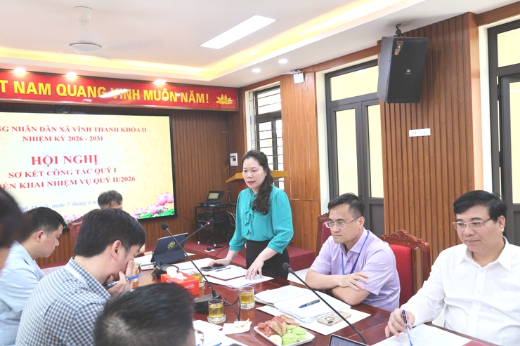 HĐND xã Vĩnh Thanh khoá II, nhiệm kỳ 2026 -2031 tổ chức Hội nghị sơ kết công tác quý I, triển khai nhiệm vụ công tác quý II/2026- Ảnh 4.