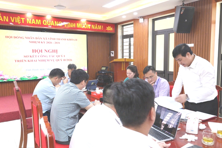 HĐND xã Vĩnh Thanh khoá II, nhiệm kỳ 2026 -2031 tổ chức Hội nghị sơ kết công tác quý I, triển khai nhiệm vụ công tác quý II/2026- Ảnh 9.