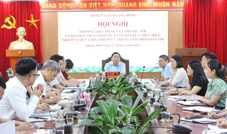 Thường trực Đảng ủy xã làm việc với Ủy ban MTTQ và các tổ chức chính trị - xã hội- Ảnh 5.