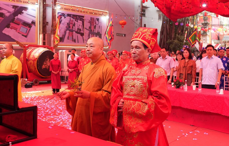 Xã Bát Tràng hạ giải đình làng Giang Cao, phục vụ công tác trùng tu tôn tạo di tích- Ảnh 2.