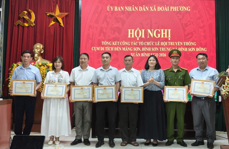 Đoài Phương tổng kết công tác tổ chức Lễ hội truyền thống Cụm di tích Đền Măng Sơn – Đình Sơn Trung – Đình Sơn Đông Xuân Bính Ngọ 2026- Ảnh 3.