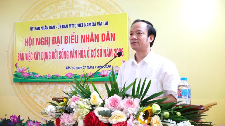 Xã Vật Lại tổ chức hội nghị đại biểu Nhân dân bàn về xây dựng đời sống văn hóa ở cơ sở năm 2026- Ảnh 2.