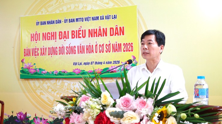 Xã Vật Lại tổ chức hội nghị đại biểu Nhân dân bàn về xây dựng đời sống văn hóa ở cơ sở năm 2026- Ảnh 1.