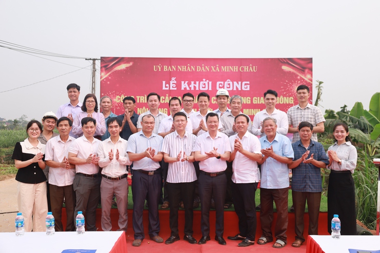 Minh Châu khởi công dự án 35 tỷ đồng cải tạo đường giao thông nội đồng và kênh tưới tiêu- Ảnh 4.