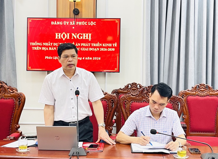 Đảng uỷ xã Phúc Lộc thống nhất dự thảo Đề án phát triển kinh tế trên địa bàn xã giai đoạn 2026-2030- Ảnh 4.