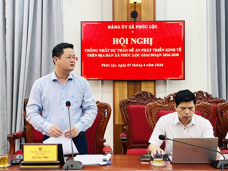 Đảng uỷ xã Phúc Lộc thống nhất dự thảo Đề án phát triển kinh tế trên địa bàn xã giai đoạn 2026-2030- Ảnh 2.