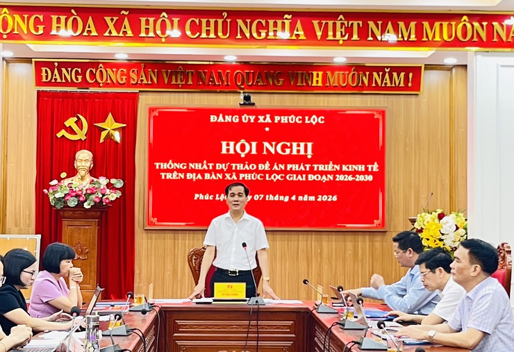 Đảng uỷ xã Phúc Lộc thống nhất dự thảo Đề án phát triển kinh tế trên địa bàn xã giai đoạn 2026-2030- Ảnh 1.