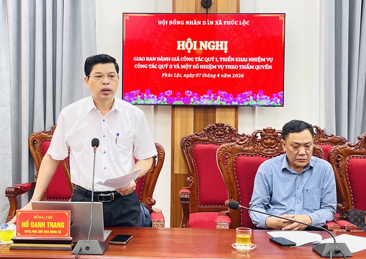 HĐND xã Phúc Lộc giao ban quý I, triển khai nhiệm vụ quý II năm 2026- Ảnh 2.