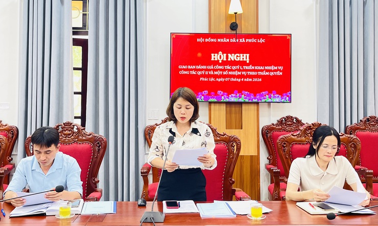 HĐND xã Phúc Lộc giao ban quý I, triển khai nhiệm vụ quý II năm 2026- Ảnh 3.