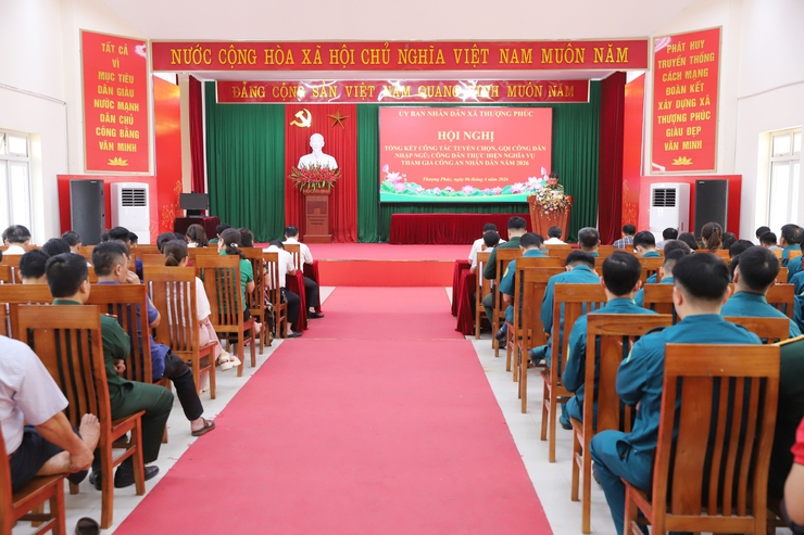 Xã Thượng Phúc tổng kết công tác tuyển chọn, gọi công dân nhập ngũ năm 2026- Ảnh 1.