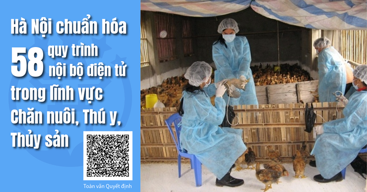 Hà Nội đẩy mạnh cải cách hành chính lĩnh vực nông nghiệp: công bố 58 quy trình mới theo quyết định 383/QĐ-TTPVHCC- Ảnh 1.