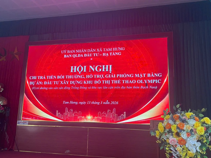 Tam Hưng đẩy nhanh tiến độ GPMB Dự án Khu đô thị thể thao Olympic- Ảnh 1.