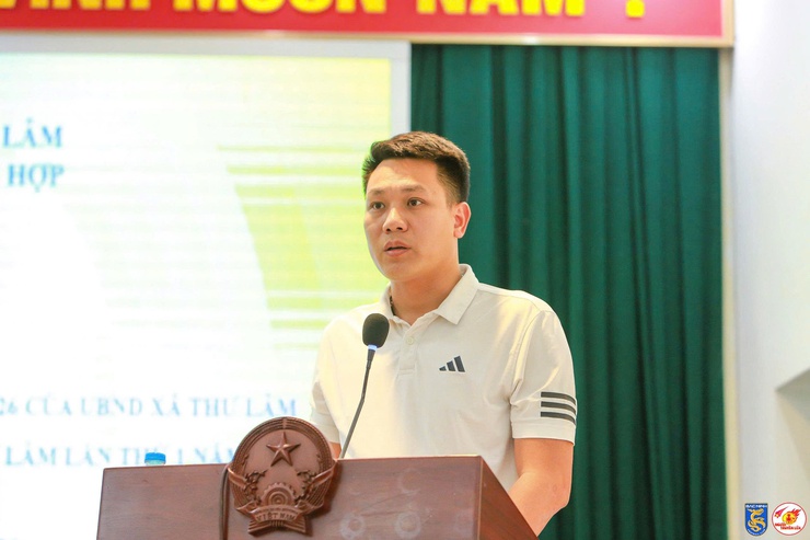 XÃ THƯ LÂM TỔ CHỨC HỘI NGHỊ TRIỂN KHAI GIẢI BÓNG ĐÁ NAM THANH NIÊN XÃ THƯ LÂM LẦN THỨ I NĂM 2026- Ảnh 4.