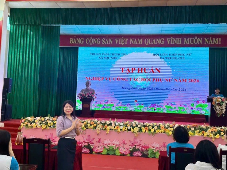 TRUNG TÂM CHÍNH TRỊ XÃ SÓC SƠN PHỐI HỢP VỚI HỘI LHPN XÃ TRUNG GIÃ TỔ CHỨC BỒI DƯỠNG NGHIỆP VỤ CÔNG TÁC HỘI- Ảnh 1.