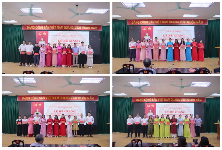 Lễ bế giảng lớp bồi dưỡng lý luận chính trị dành cho đảng viên mới khóa I năm 2026.- Ảnh 4.