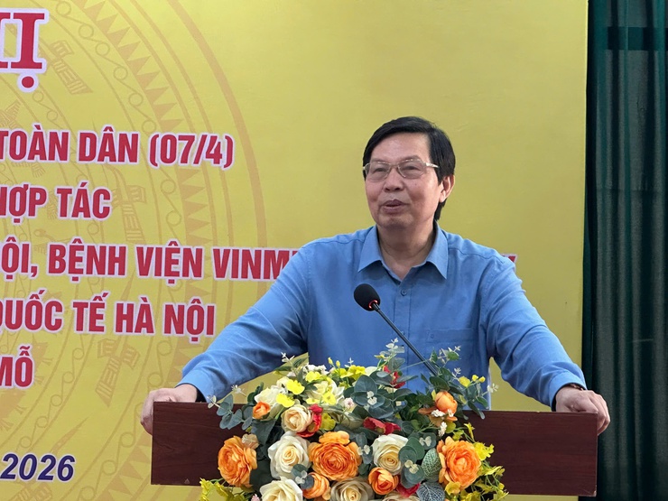 UBND phường Tây Mỗ hưởng ứng Ngày Sức khỏe toàn dân (07/4) và ký kết ghi nhớ hợp tác với các Bệnh viện nâng cao chất lượng y tế cơ sở- Ảnh 7.