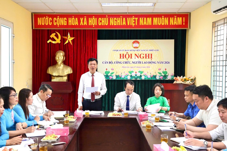 Hội nghị Cán bộ, công chức, người lao động cơ quan UB MTTQ Việt Nam xã Thiên Lộc- Ảnh 14.
