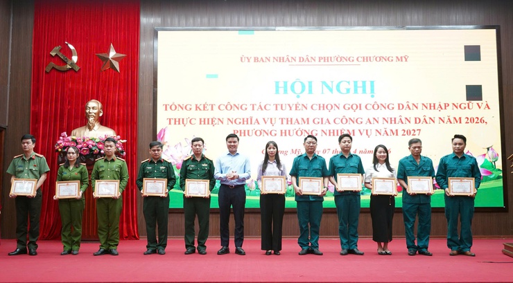 Phường Chương Mỹ tổng kết công tác tuyển quân năm 2026- Ảnh 9.