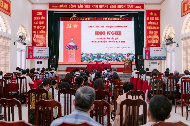 Ứng Thiên triển khai quyết liệt nhiệm vụ quý II, Quyết tâm hoàn thành toàn diện mục tiêu năm 2026
- Ảnh 1.
