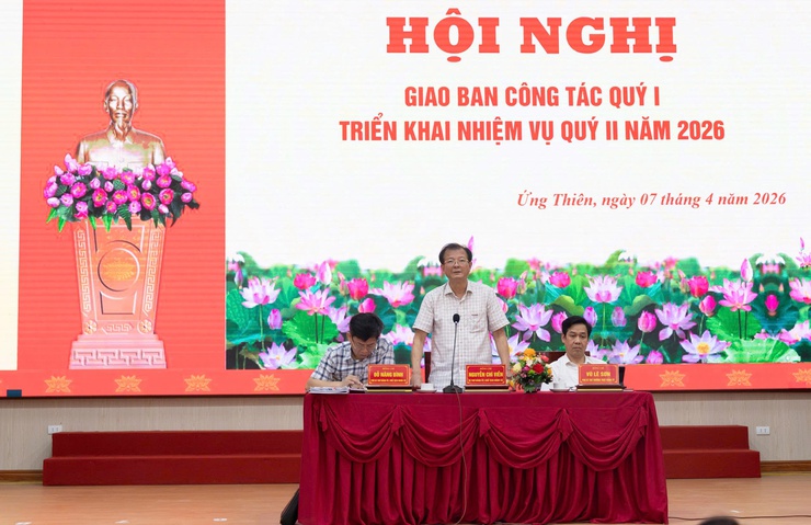 Ứng Thiên triển khai quyết liệt nhiệm vụ quý II, Quyết tâm hoàn thành toàn diện mục tiêu năm 2026
- Ảnh 2.