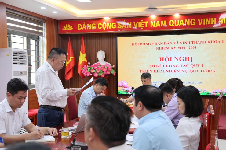 HĐND xã Vĩnh Thanh khoá II, nhiệm kỳ 2026 -2031 tổ chức Hội nghị sơ kết công tác quý I, triển khai nhiệm vụ công tác quý II/2026- Ảnh 6.