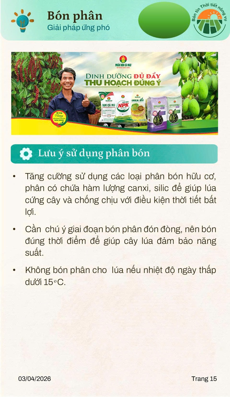 Bản tin thời tiết nông vụ tháng 4 năm 2026- Ảnh 15.