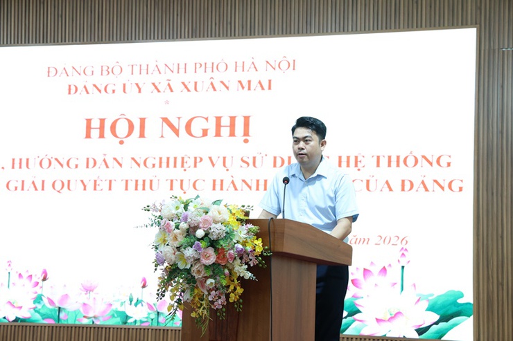 Xuân Mai: Tập huấn sử dụng Hệ thống thông tin giải quyết thủ tục hành chính của Đảng, thúc đẩy chuyển đổi số trong công tác Đảng- Ảnh 3.