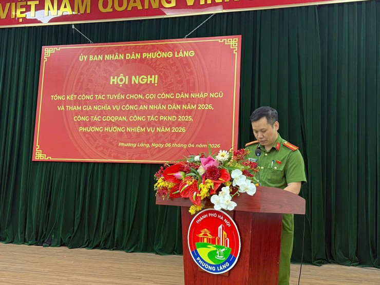 PHƯỜNG LÁNG TỔ CHỨC HỘI NGHỊ TỔNG KẾT CÔNG TÁC TUYỂN QUÂN NĂM 2026- Ảnh 2.