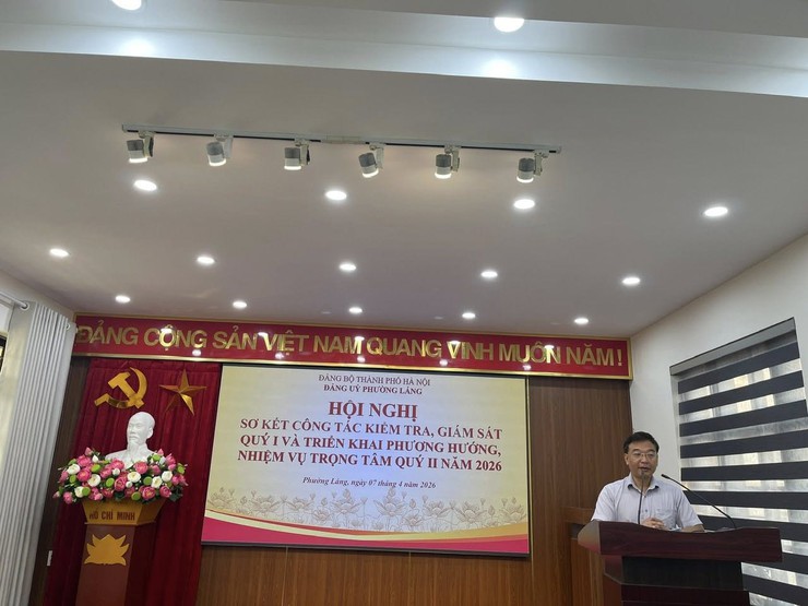 ĐẢNG ỦY PHƯỜNG LÁNG TỔ CHỨC HỘI NGHỊ SƠ KẾT KẾT CÔNG TÁC KIỂM TRA, GIÁM SÁT QUÝ I VÀ TRIỂN KHAI PHƯƠNG HƯỚNG, NHIỆM VỤ TRỌNG TÂM CÔNG TÁC QUÝ II NĂM 2026- Ảnh 2.