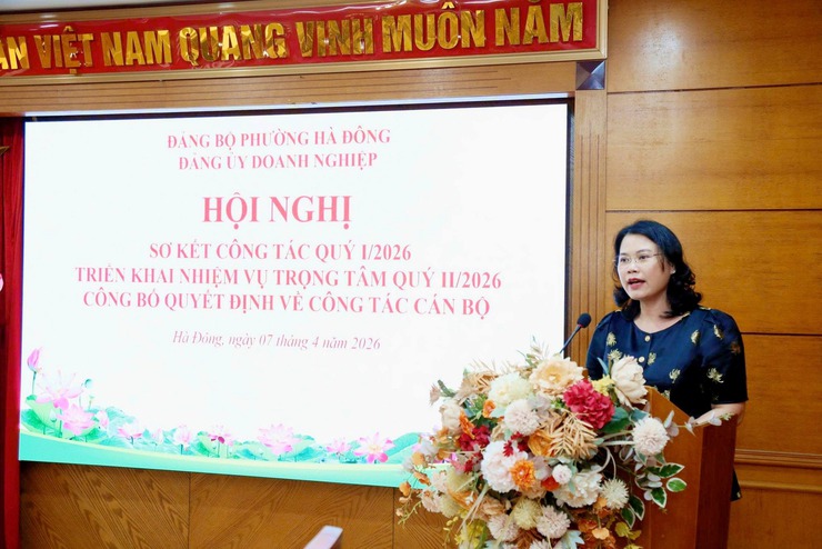 Đảng ủy Doanh nghiệp phường Hà Đông tổ chức Hội nghị sơ kết công tác quý I/2026- Ảnh 4.