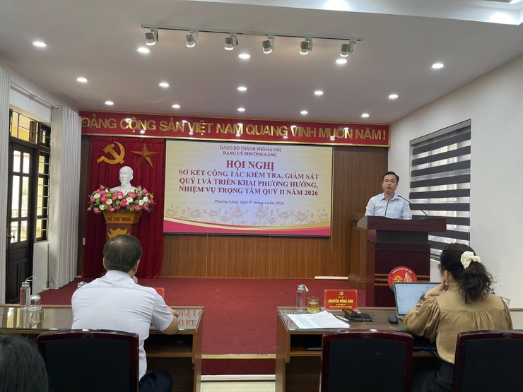 ĐẢNG ỦY PHƯỜNG LÁNG TỔ CHỨC HỘI NGHỊ SƠ KẾT KẾT CÔNG TÁC KIỂM TRA, GIÁM SÁT QUÝ I VÀ TRIỂN KHAI PHƯƠNG HƯỚNG, NHIỆM VỤ TRỌNG TÂM CÔNG TÁC QUÝ II NĂM 2026- Ảnh 1.