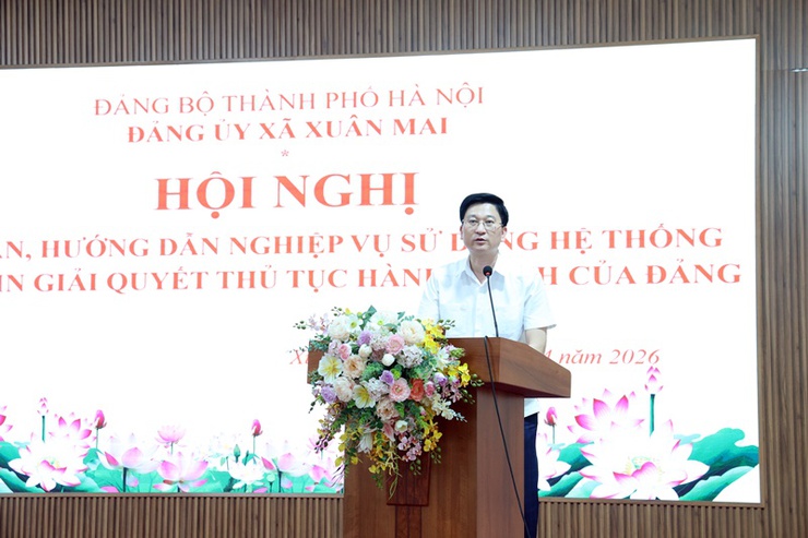 Xuân Mai: Tập huấn sử dụng Hệ thống thông tin giải quyết thủ tục hành chính của Đảng, thúc đẩy chuyển đổi số trong công tác Đảng- Ảnh 8.