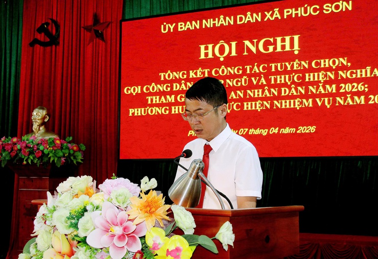 PHÚC SƠN TỔNG KẾT CÔNG TÁC TUYỂN QUÂN NĂM 2026- Ảnh 2.