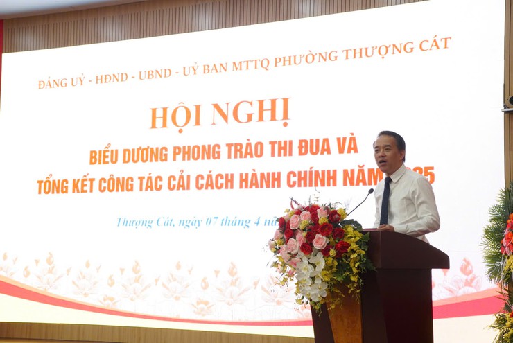 PHƯỜNG THƯỢNG CÁT QUYẾT TÂM BỨT PHÁ TRONG CẢI CÁCH HÀNH CHÍNH, KHẲNG ĐỊNH VỊ THẾ ĐƠN VỊ DẪN DẦU- Ảnh 2.