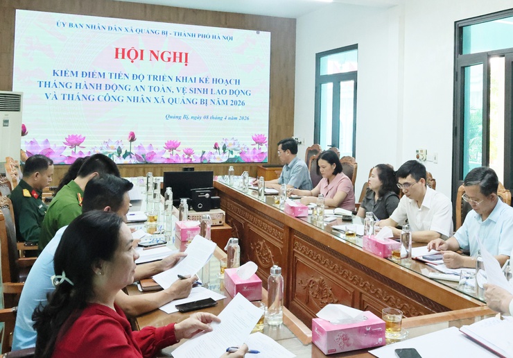 UBND xã Quảng Bị: Kiểm điểm tiến độ triển khai Tháng hành động về an toàn, vệ sinh lao động và Tháng Công nhân năm 2026- Ảnh 2.