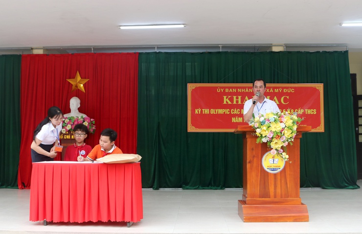 Xã Mỹ Đức khai mạc Kỳ thi Olympic các môn văn hoá lớp 6, 7, 8 năm học 2025–2026- Ảnh 6.