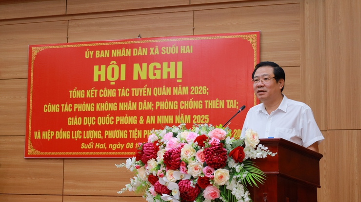 UBND xã Suối Hai tổng kết công tác quốc phòng, an ninh; triển khai nhiệm vụ năm 2026- Ảnh 4.