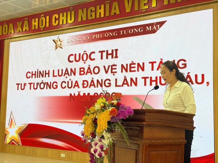 ĐẢNG ỦY PHƯỜNG TƯƠNG MAI PHÁT ĐỘNG CUỘC THI CHÍNH LUẬN VỀ BẢO VỆ NỀN TẢNG TƯ TƯỞNG CỦA ĐẢNG LẦN THỨ SÁU VÀ HỘI THI BÁO CÁO VIÊN, TUYÊN TRUYỀN VIÊN GIỎI PHƯỜNG TƯƠNG MAI NĂM 2026- Ảnh 2.