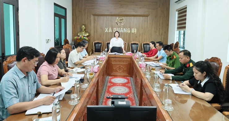 UBND xã Quảng Bị: Kiểm điểm tiến độ triển khai Tháng hành động về an toàn, vệ sinh lao động và Tháng Công nhân năm 2026- Ảnh 1.