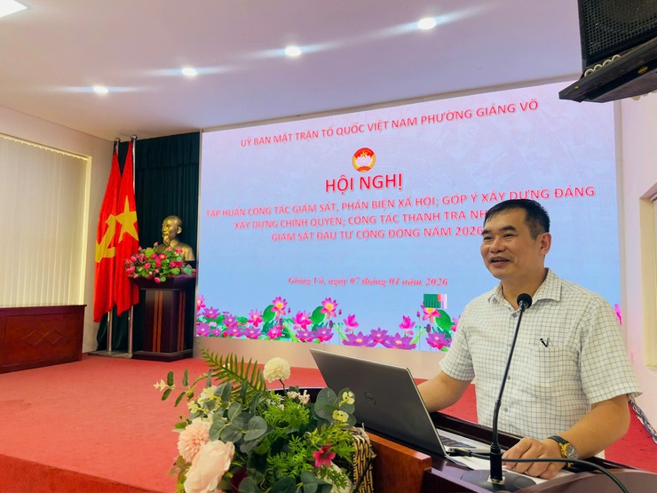 Hội nghị tập huấn công tác giám sát và phản biện xã hội năm 2026- Ảnh 3.