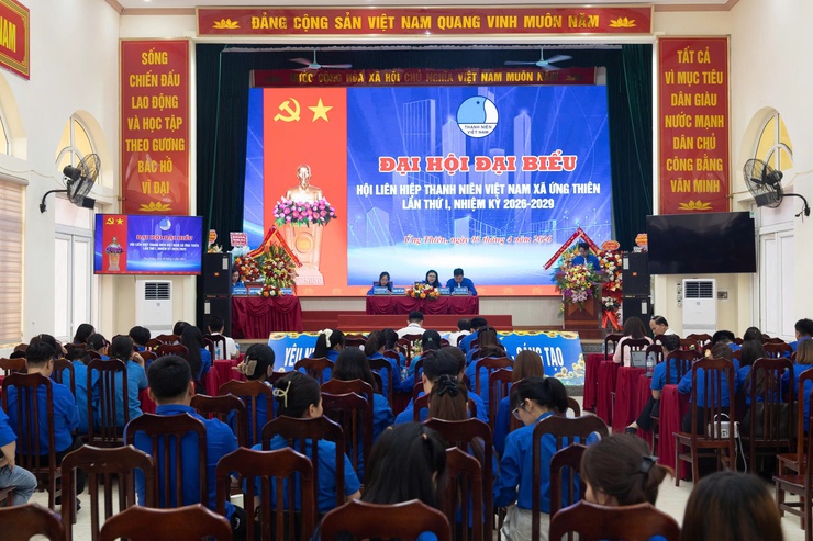 Đại hội Hội Liên hiệp Thanh niên xã Ứng Thiên lần thứ I, nhiệm kỳ 2026–2029- Ảnh 1.