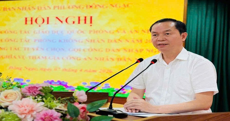 Phường Đông Ngạc tổ chức Hội nghị tổng kết công tác giáo dục quốc phòng – an ninh, phòng không nhân dân năm 2025; tổng kết công tác tuyển chọn và gọi công dân nhập ngũ năm 2026- Ảnh 6.