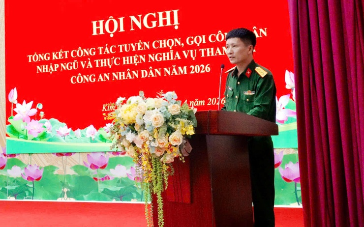 XÃ KIM ANH TỔ CHỨC HỘI NGHỊ TỔNG KẾT CÔNG TÁC TUYỂN CHỌN, GỌI CÔNG DÂN NHẬP NGŨ NĂM 2026- Ảnh 2.