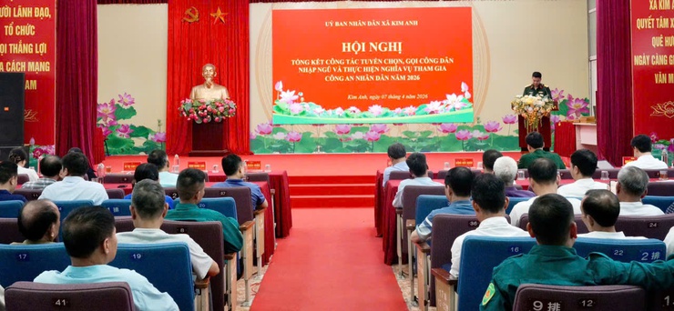 XÃ KIM ANH TỔ CHỨC HỘI NGHỊ TỔNG KẾT CÔNG TÁC TUYỂN CHỌN, GỌI CÔNG DÂN NHẬP NGŨ NĂM 2026- Ảnh 3.